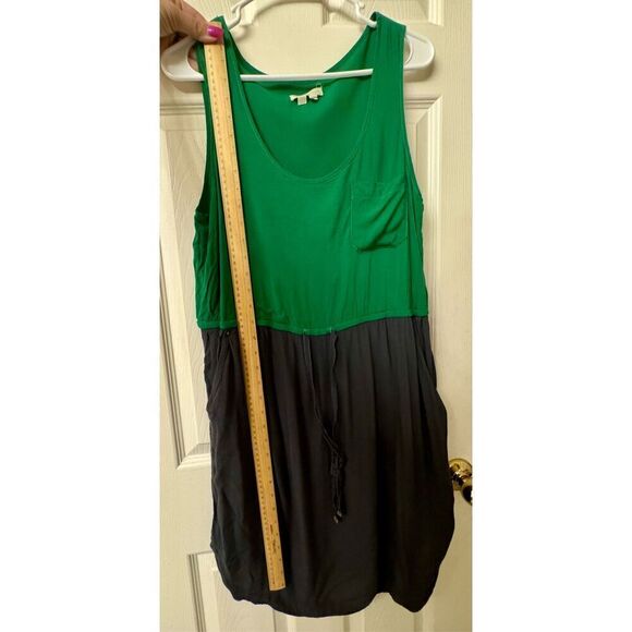 Anthropologie Edme & Esyllte Color Block Drawstring Shirt Dress Women's Medium - Picture 6 of 9